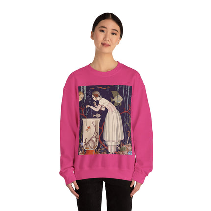 L'Etourdissant Petit Poisson (The Dazzling Little Fish) by George Barbier Heavy Blend™ Crewneck Sweatshirt