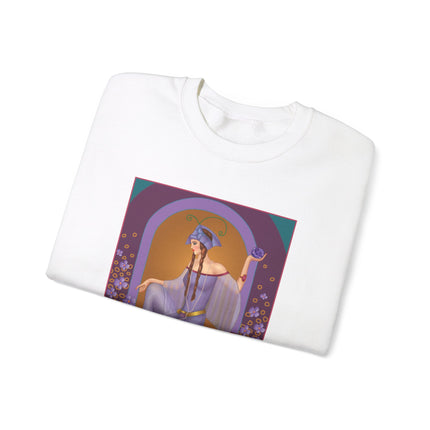 February & Amethyst (from the Gem Series) by Sofia Chiostri Heavy Blend™ Crewneck Sweatshirt