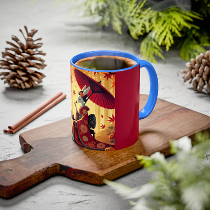 Theatrical Harvest Rabbit Colorful Mugs (11oz, 15oz)