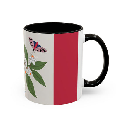 Blue Tit & Butterfly Colorful Mugs – Spring Harmony & Delicate Beauty