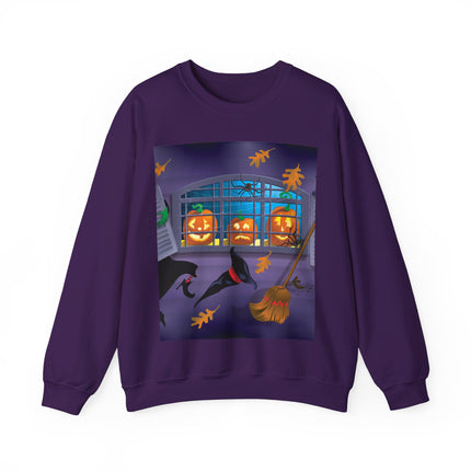 Whimsical Halloween Mischief Unisex Heavy Blend™ Crewneck Sweatshirt