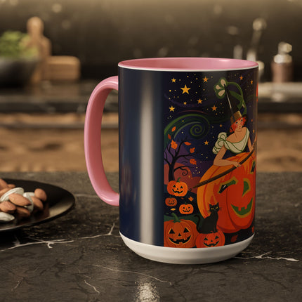 🧙‍♀️🎃 The Witch Of Pumpkin Moon Hollow Colorful Mug – Whimsical Halloween Magic