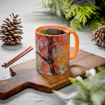 Autumn leaves by Edward Okuń Colorful Mugs (11oz, 15oz)