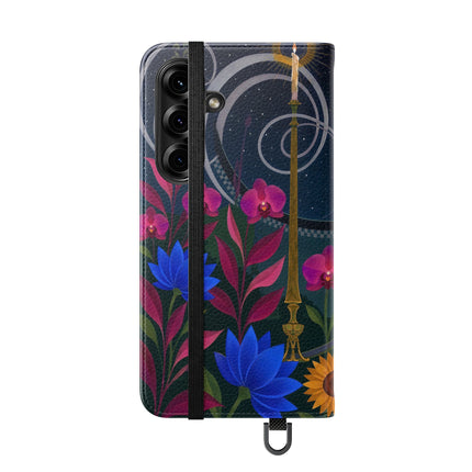 🌙🕯️ The Lady Of The Midnight Garden Flip Case – Art Deco Nocturne