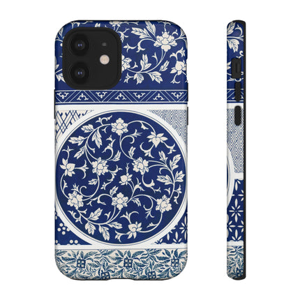 Blue Flower Pattern by Owen Jones Phone Cases