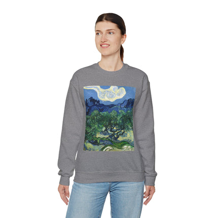 Olive Trees by Vincent Van Gogh Unisex Heavy Blend™ Crewneck Sweatshirt
