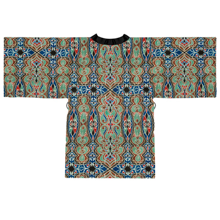 Arabian Ornament by Elizabeth A. Nedwill Long Sleeve Kimono Robe (AOP)