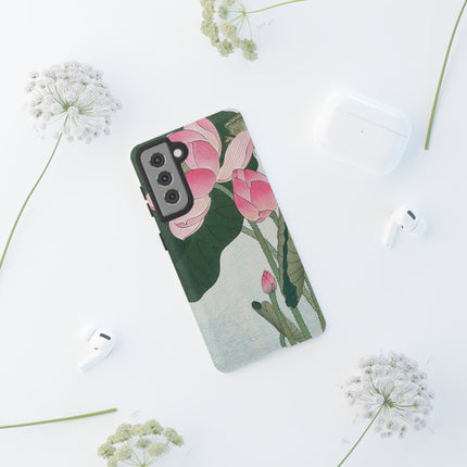 Blooming Lotus Flowers by Ohara Koson Phone Cases