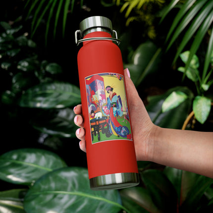 A Timeless Journey by Umberto Brunelleschi Copper Vacuum Insulated Bottle, 22oz