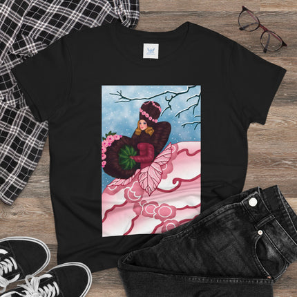 Winter Rose Empress Women's Midweight Cotton Tee
