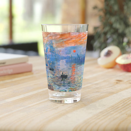 Sunrise by Claude Monet Glass, 16oz