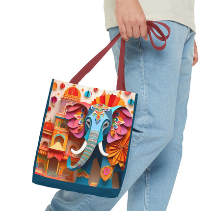 Elephant at an Autumn Festival Tote Bag (AOP)
