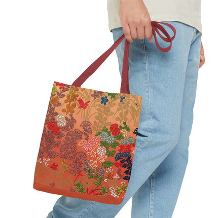Japanese Flower Pattern by G.A. Audsley Tote Bag (AOP)