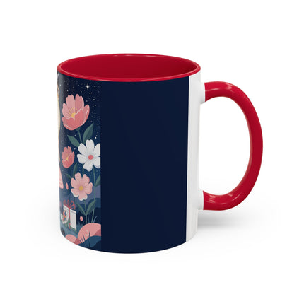 🕛🌸 Midnight Waltz Before Christmas Colorful Mug – Art Deco Holiday Fantasy