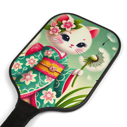 Geisha Kitten and the Dandelion Wish Pickleball Kit – Gentle Wishes & Whispering Winds