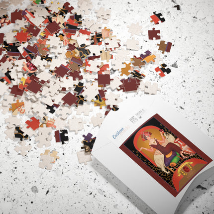 January & Garnet (from the Gem Series) by Sofia Chiostri Puzzle (110, 252, 500-piece)
