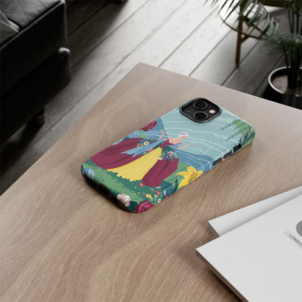 🌹🌿 The Willow Garden Promenade Phone Case – Art Deco Floral Elegance