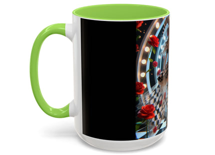 Halloween Witch Through the Mirror Colorful Mugs (11oz, 15oz)