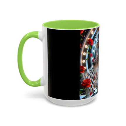Halloween Witch Through the Mirror Colorful Mugs (11oz, 15oz)
