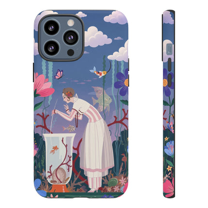 🐠🌸 The Enchanted Aquarium Garden Phone Case – Art Deco Underwater Fantasy