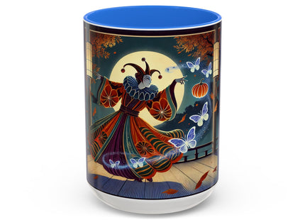 Court Magician with Ghost Butterflies Colorful Mugs (11oz, 15oz)