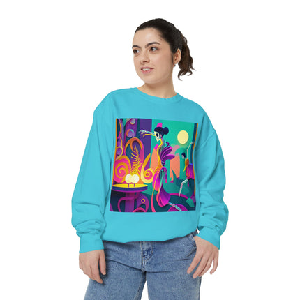 Dance of the Skeleton Ballerinas Unisex Garment-Dyed Sweatshirt