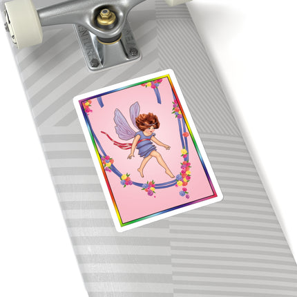 A Playful Fairy Jumps Rope Kiss-Cut Stickers (4 Sizes)