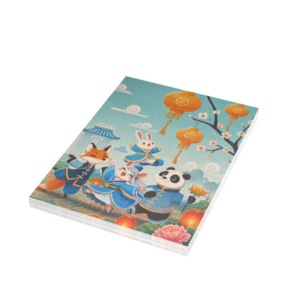 🐉🏮 The Dragon Lantern Festival Greeting Card – Whimsical Animal Celebration