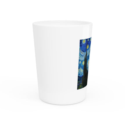 The Starry Night by Vincent Van Gogh Ceramic Shot Glass
