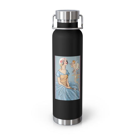 The Enchanting Painter: A Fairy's Artistic Touch Copper Vacuum Insulated Bottle, 22oz