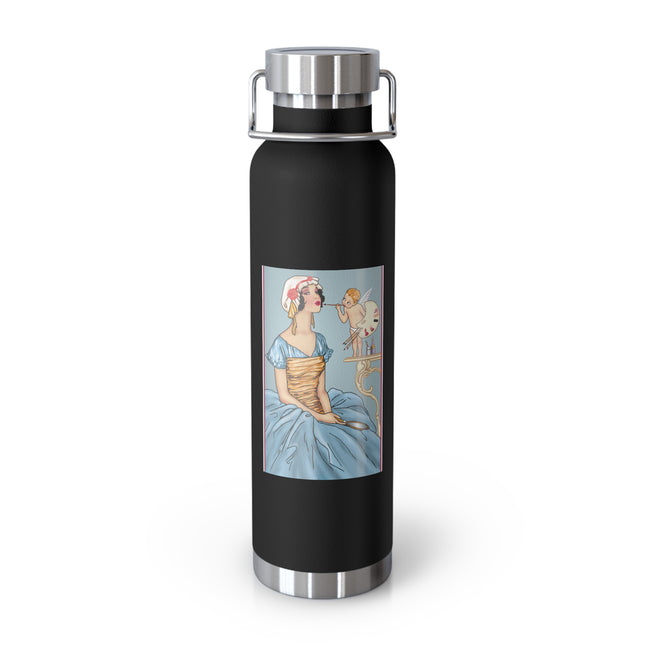 The Enchanting Painter: A Fairy's Artistic Touch Copper Vacuum Insulated Bottle, 22oz