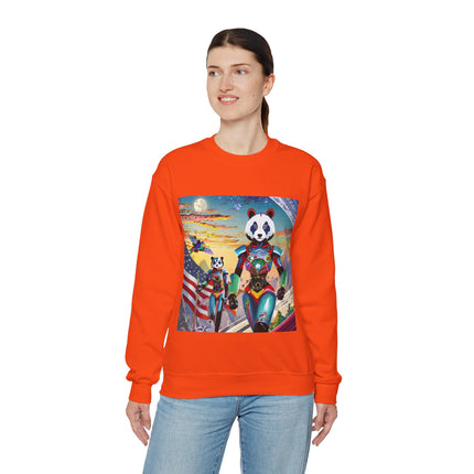 Cyber Punk Robots Unisex Heavy Blend™ Crewneck Sweatshirt