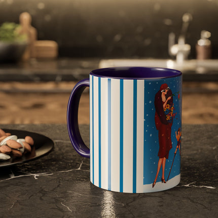 Snowfall & Couture Colorful Mugs (11oz, 15oz)