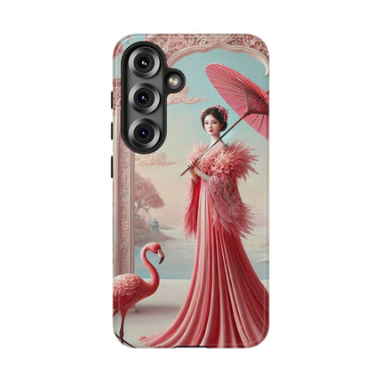 Petals, Porcelain, and Flamingos Phone Cases
