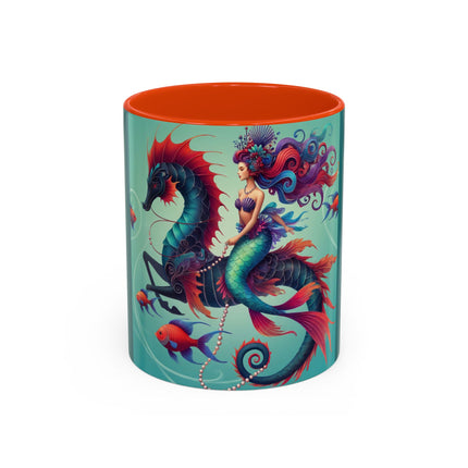 Mermaid & Sea Dragon Mug – Ocean Guardian & Mythic Beauty