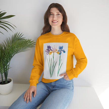 Blue Iris by Anselmus Boëtius de Boodt Heavy Blend™ Crewneck Sweatshirt