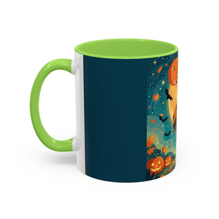 🦇🎃 The Witch Of Batwing Pumpkin Hollow Colorful Mug – Moonlit Halloween Charm