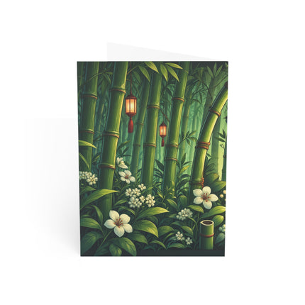 🐼🏹 The Bamboo Forest Archer Greeting Card – Whimsical Animal Adventure