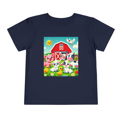 Happy Barnyard Morning Toddler Short Sleeve Tee