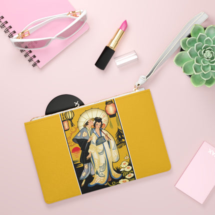 Golden Embrace Clutch Bag