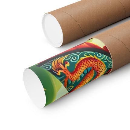 🐉🛹 Dragon Dance on Wheels Matte Vertical Poster – Adventure, Style & Dragon Spirit