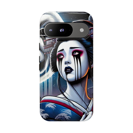 Geisha’s Black Ink Tears Phone Cases