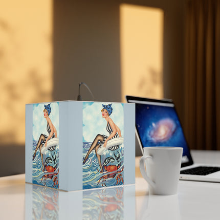 Playful Waves and Fashion Follies Light Cube Lamp