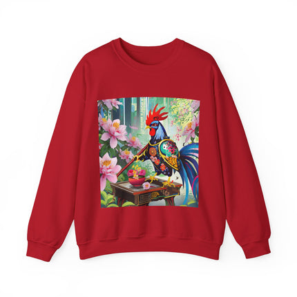 Cyberpunk Rooster Unisex Heavy Blend™ Crewneck Sweatshirt