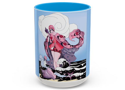Goddess of the Swirling Sea Colorful Mugs (11oz, 15oz)