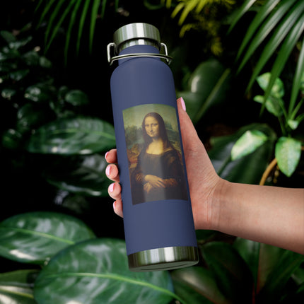 Mona Lisa by Leonardo da Vinci Copper Vacuum Insulated Bottle, 22oz
