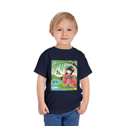 Sparrow Dance Geisha Fairy Toddler Short Sleeve Tee