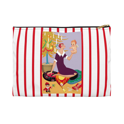Art Deco Christmas Accessory Pouch