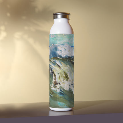 The Wave by Karl Hagemeister Slim Water Bottle