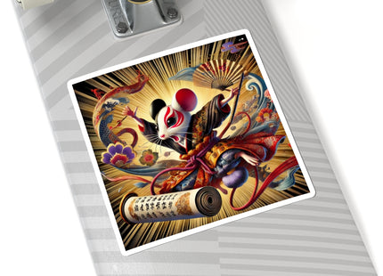 Theatrical Mouse on a Mission Kiss-Cut Stickers (4 Sizes)